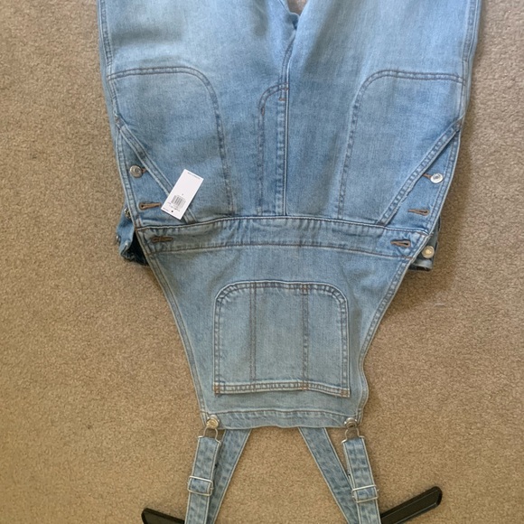 NWT Light Wash Straight Leg Denim Overalls - Picture 11 of 13